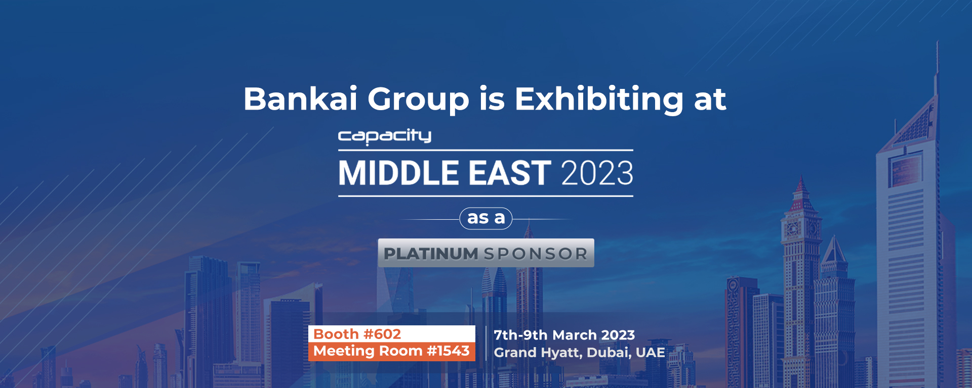 Team Bankai Will be at Capacity Middle East 2023
